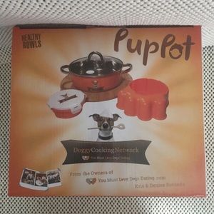 New Pup Pot Dog Dish Set